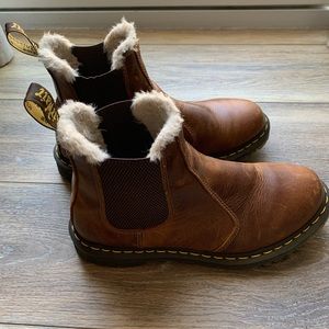 Brown doc martens Chelsea boots size 10 in women’s